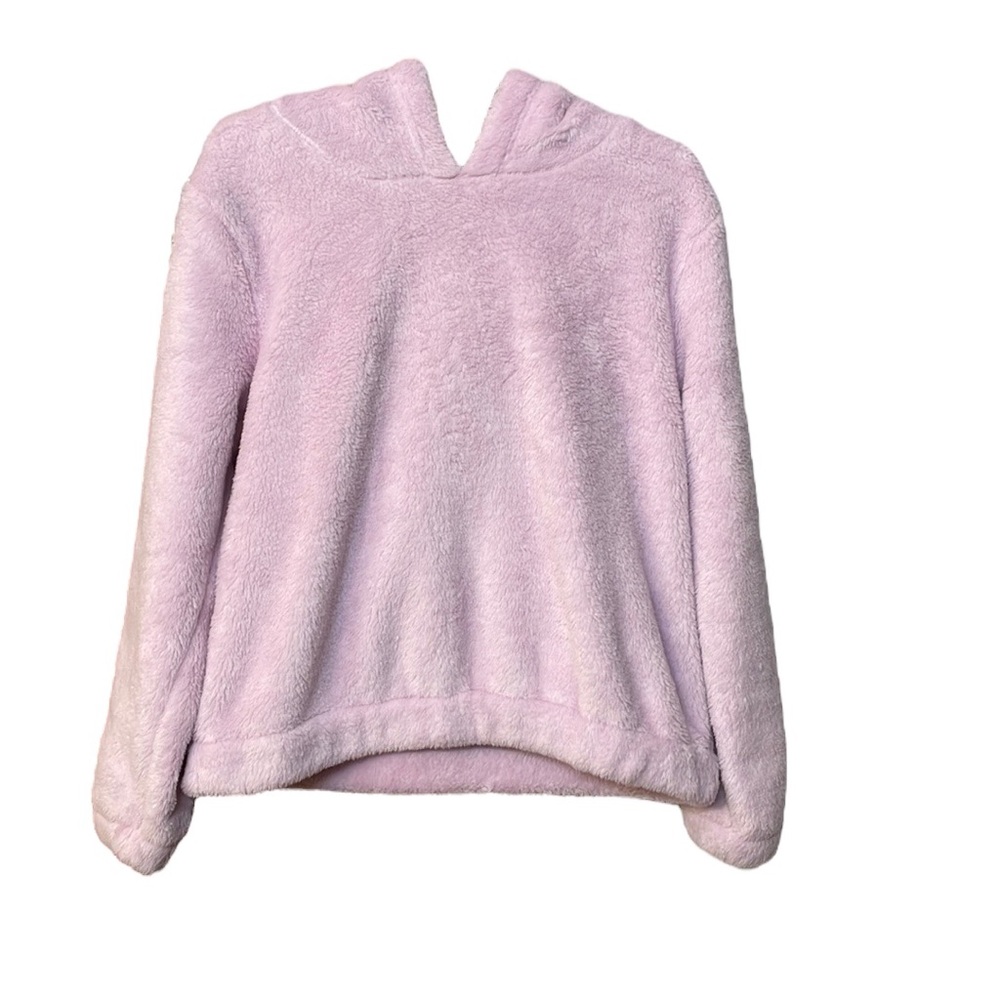 CARTERS NWOT Girls Size 6 Purple Lavender Fuzzy Soft Pullover Hoody Cozy - Picture 1 of 9